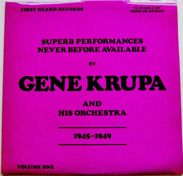 LP Record GENE KRUPA & HIS ORCHESTRA - Gene Krupa And His Orchestra 1945 - FHR19747 First Heard Rec 1979 UK Jazz Used