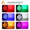 12x18w Battery Light 6in1 Battery LED Flat Par Wireless DMX Remote Control Lights For Outdoors Home Party Disco Wedding Show