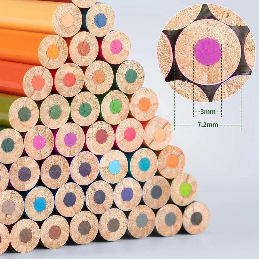 12/24/36/48 Colors Professional Oil Colour Pencil Set Artist Painting Sketching Wood Color Pencil School Art Supplies