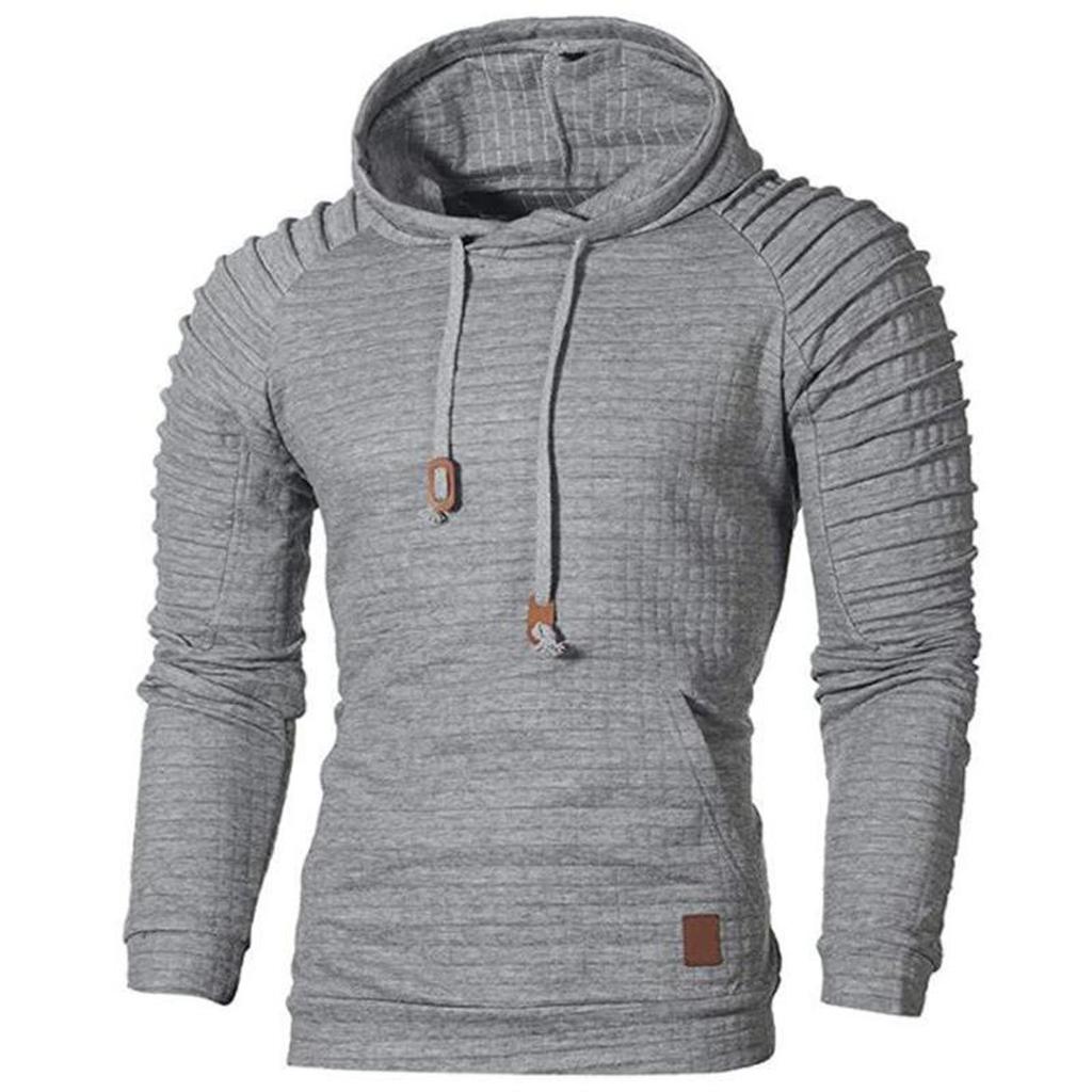 Men's Winter Hooded Polka Dot Casual Sports Cardigan Sweatshirt Long Sleeves