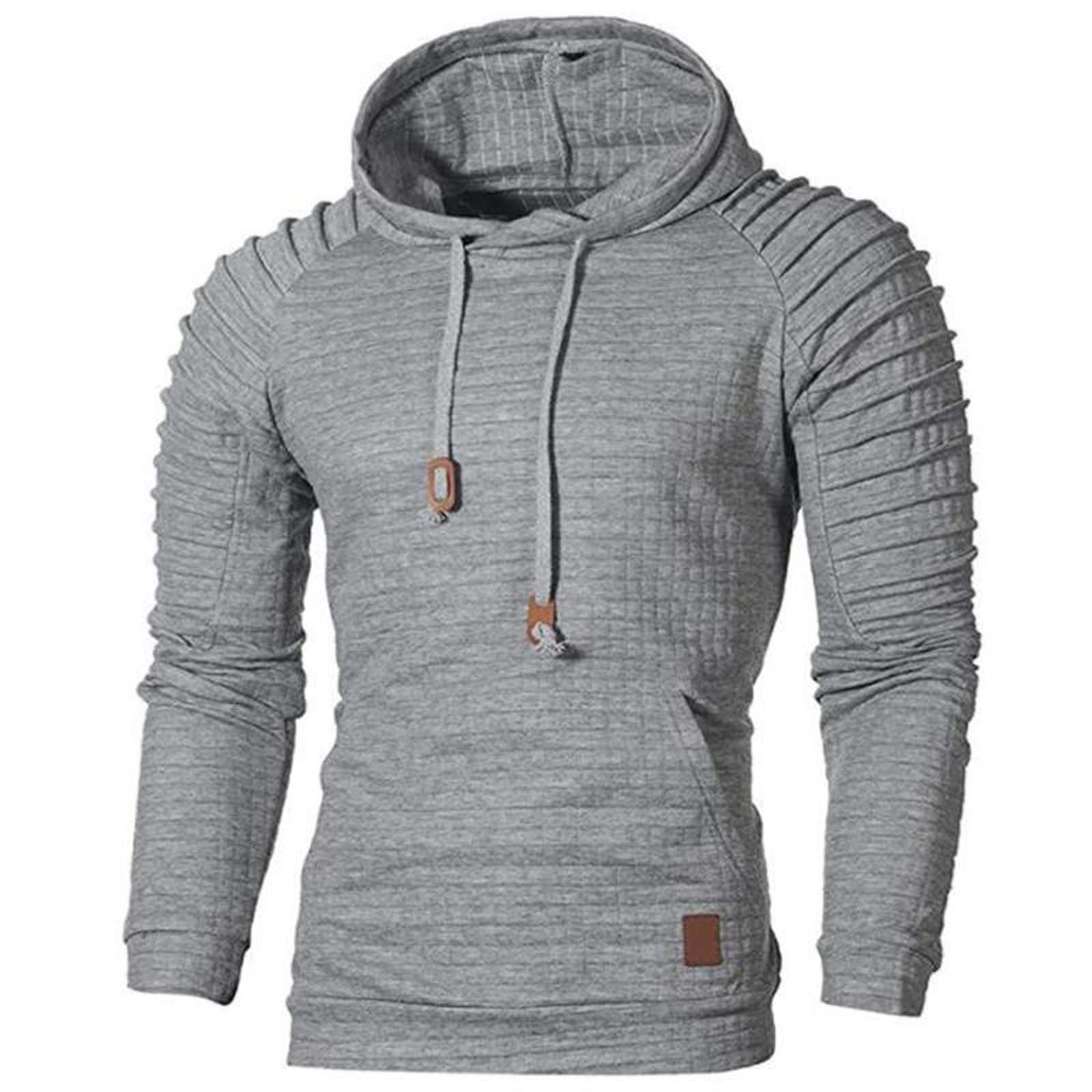 

Мужской зимний повседневный спортивный кардиган с капюшоном в горошек и длинными рукавами M