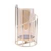 Romantic Candlestick Decoration Living Room Dining Table High-end Iron Candle Decoration Props Utensils Candle Jars with Lid