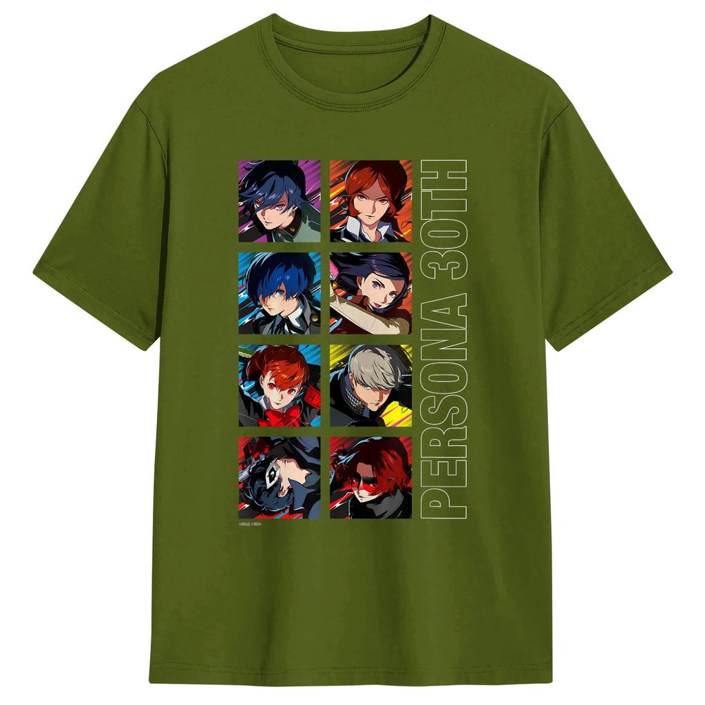 Awesome ATLUS Persona 30th Protagonist Series Legacy Stack TShirt for Unisex Cotton T Shirts Short Sleeve Tee Shirt Summer Clothes