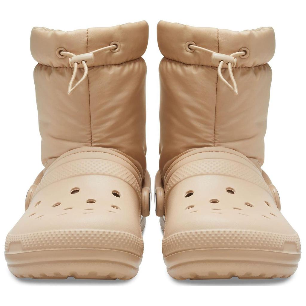 Crocs Versatile Warm Comfortable Short Snow Boots Men boots Beige 206630-212