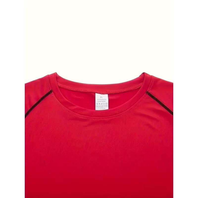 Skull Pattern Men's Sports T - Shirt Training Fitness Compression Workout T - Shirt Athletic Tees Gym T - Shirts Running