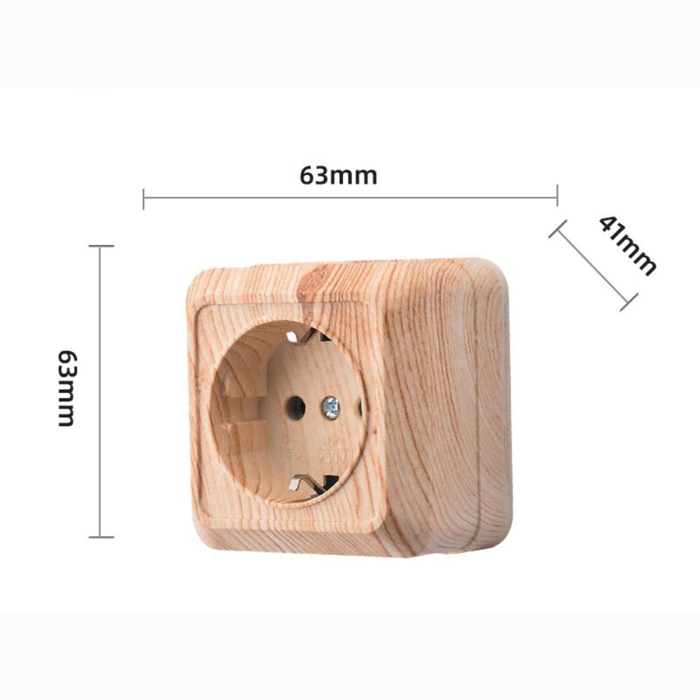 Plastic Wall Switch EU Standard Rocker Light Switch Durable Power Socket Wall Mount