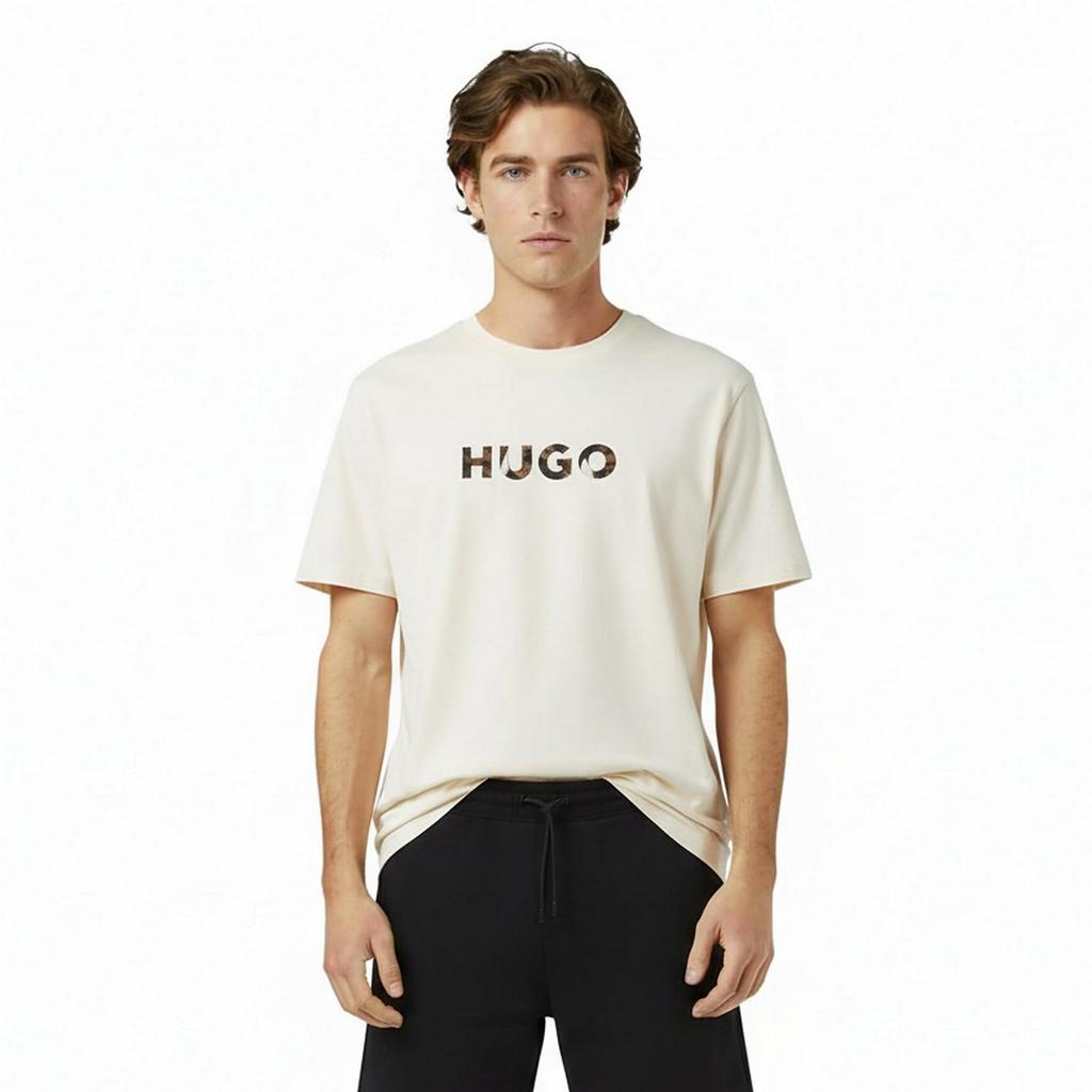 Hugo Mens Dumeo Animal Print Logo Cotton T-Shirt