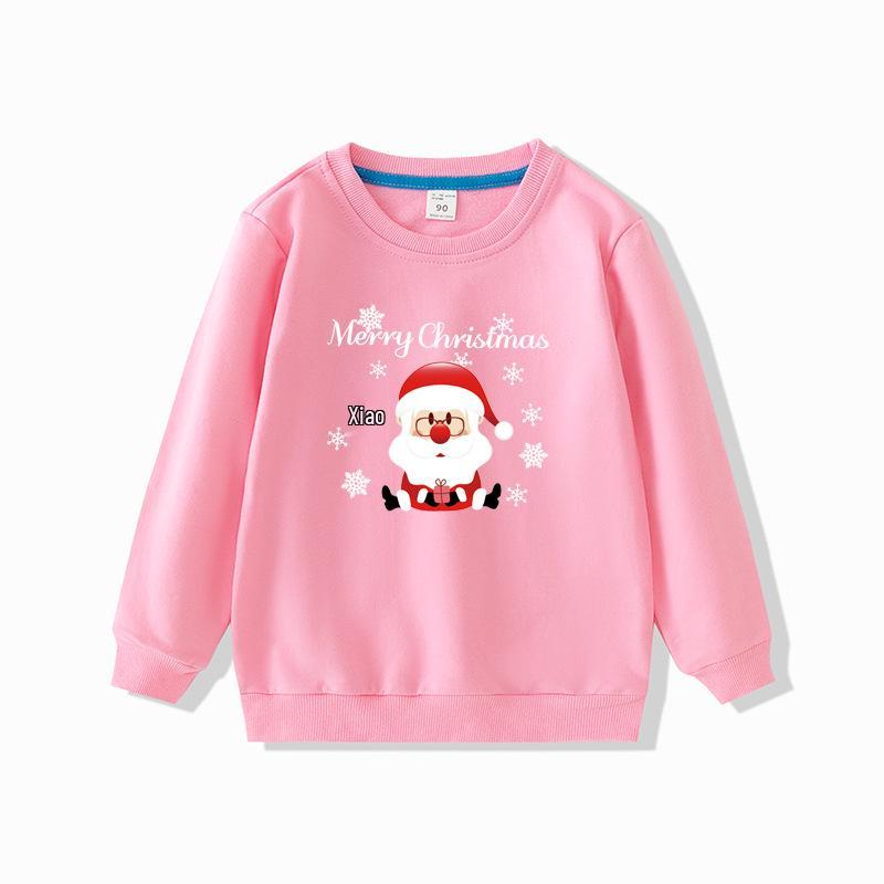 Toddler Girls' Christmas Sweatshirt - Spring/Autumn Pullover, New Southeast Asia Arrival