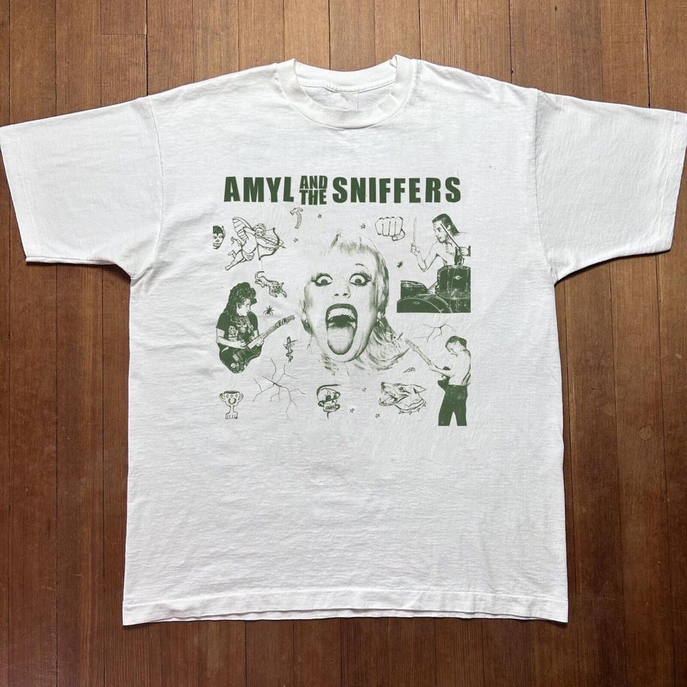 

Amyl and the Sniffers Gift For Friends White T-Shirt Cotton Unisex T-Shirt L