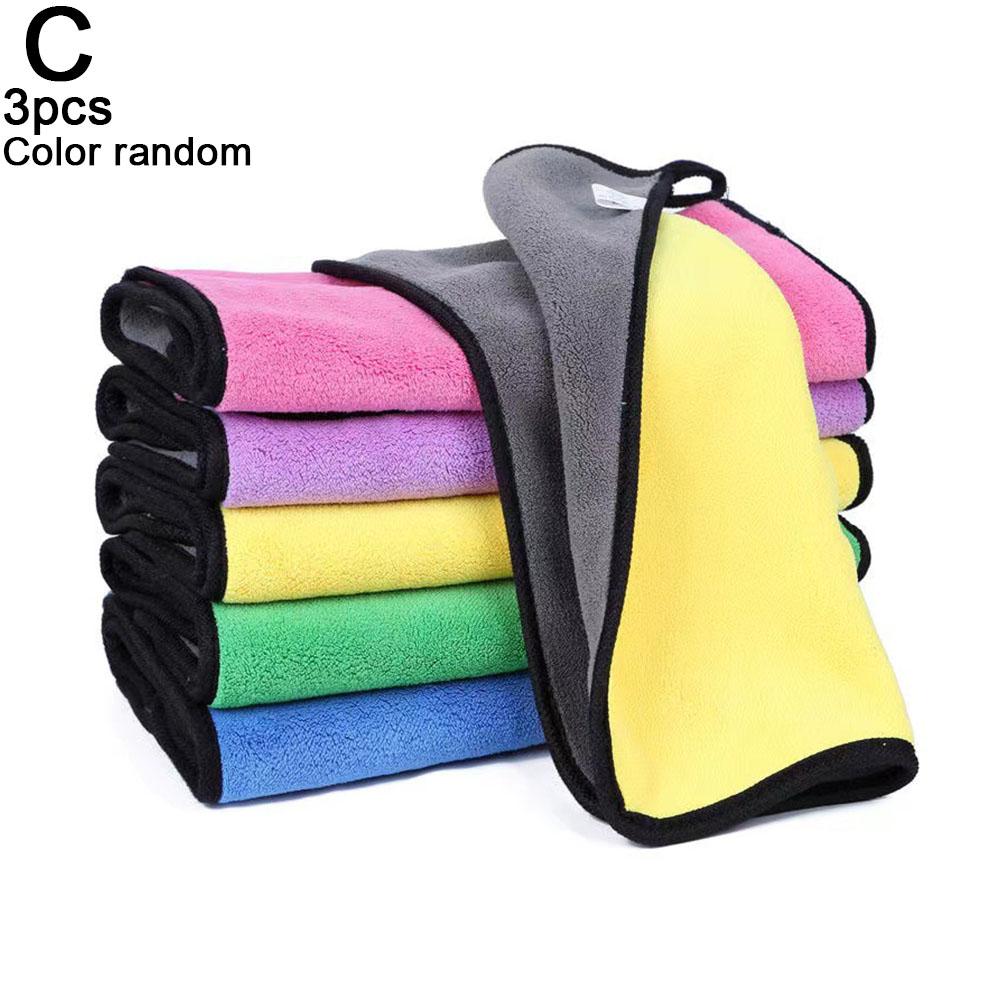 1-5PCS Microfiber Cleaning Towel Car Cleaning Cloths Professional Detailing Car Drying Microfiber Towel Wash Towels Accessories