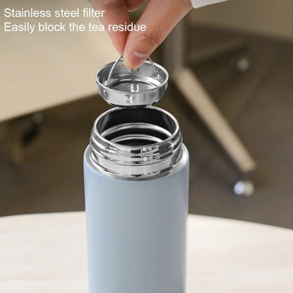 Stainless Steel Smart Thermal Cup Leak-proof Insulated Water Bottle Fashion Pocket Flask