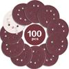 100PCS 125mm Sanding Discs, 5 Inch 8 Hole Hook and Loop Sanding Pads for Random Orbital Sander(40 to 2000Grits)
