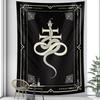Tarot Card Psychedelic Scene Home Decoration Art Tapestry Hippie Bohemian Decoration Divination Wall Hanging Sheets