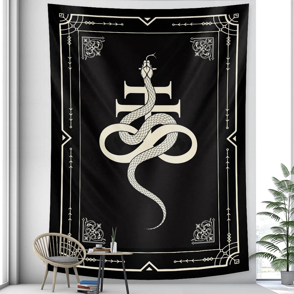 Tarot Card Psychedelic Scene Home Decoration Art Tapestry Hippie Bohemian Decoration Divination Wall Hanging Sheets