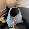 Vintage Washed Denim Bag Handbag Fashion Clutch Bag For Women Samll Leather Shoulder Crossbody Bag Famous Designer Jeans Bag