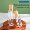 Luxury Travel-Sized Transparent Glass Perfume Bottle with Wooden Cap
