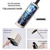 Men's Black 24-Rib Automatic Folding Umbrella with Custom Logo and UV Protection