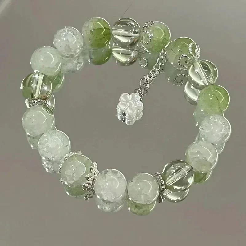 Niche Design Star Chain Tassel Bracelet for Women Fantasy Butterfly Crystal Beads Elastic Rope Bracelet Best Friend Jewelry Gift