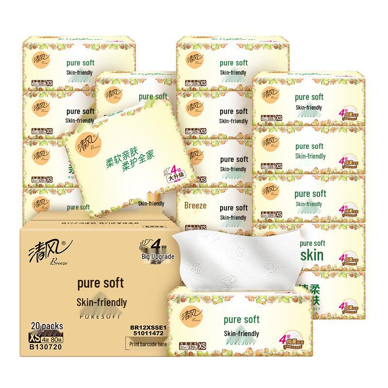 Qingfeng Soft Facial Tissues - 24-Pack Box