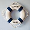 Wall Ornament Life Buoy Foam Aboard Nautical Life Lifebuoy Ring Boat Wall Hanging Mediterranean Style Home Decoration