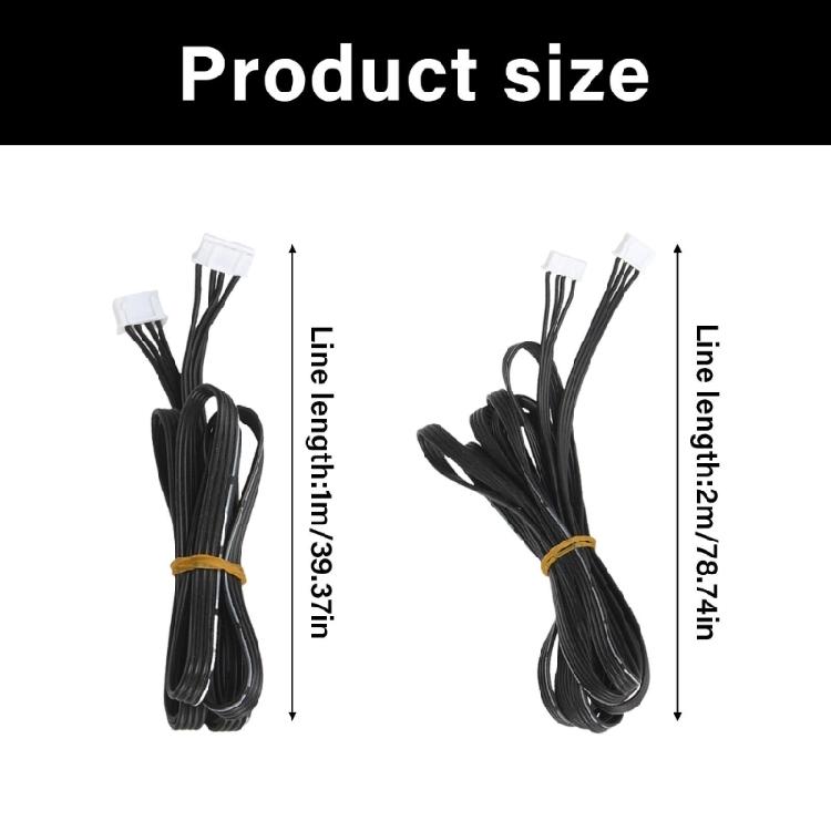 4Pin 6Pin Stepper Motor Cord Flexible Silicone Stepper Motor Cable Wire Line XH2.54 Terminal Connector Cable Assembly