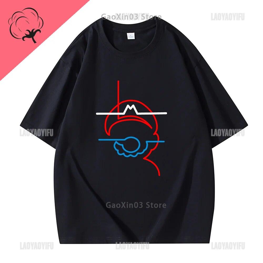 Stampe Divertenti Idraulico Top Abbigliamento Donna Y2k Gioco Classico Harajuku Magliette Grafiche Estetiche Ropa Mujer Ropa Hombre Cotone