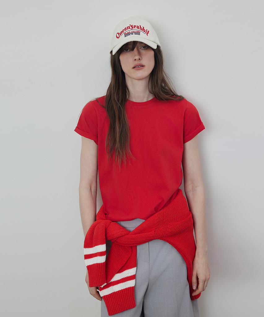 Kwinseulaebis Standard Fit Round Neck Half Sleeve T-Shirt