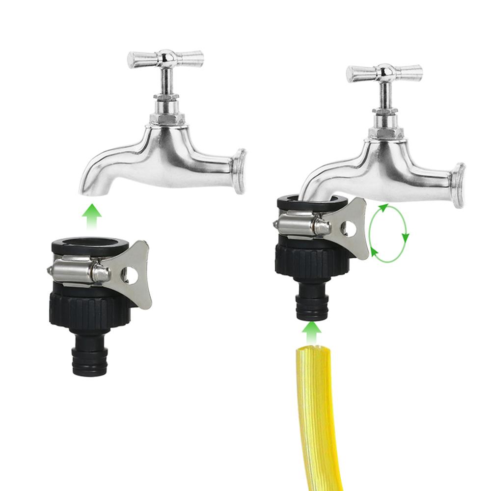 Wasserhahnadapter,   Wasserhahn-Schlauchverbinder Wasserhahn-Schlauchadapter mit   Stahlklemme