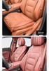 Luxurious Nappa Leather Car Seat Cushions - Thick, Non-Slip, Full Set for Five-Seater Cars