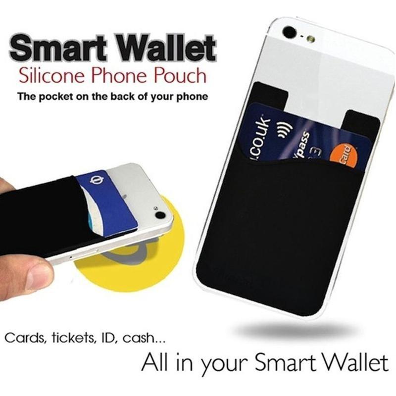 2 szt. Silikonowy pokrowiec na karty kredytowe kieszonkowe etui na pieniądze etui na telefon komórkowy