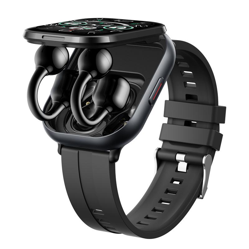 Smart Watch D12 Earphone TWS 2 In 1 Wireless Bluetooth Call Headset Music Playback Sport Fitness Tracker Earbuds Smartwatch