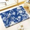 Blauw en wit porselein Vloermat Slaapkamer Woonkamer Flanellen Deurmat Antislip Woondecoratie