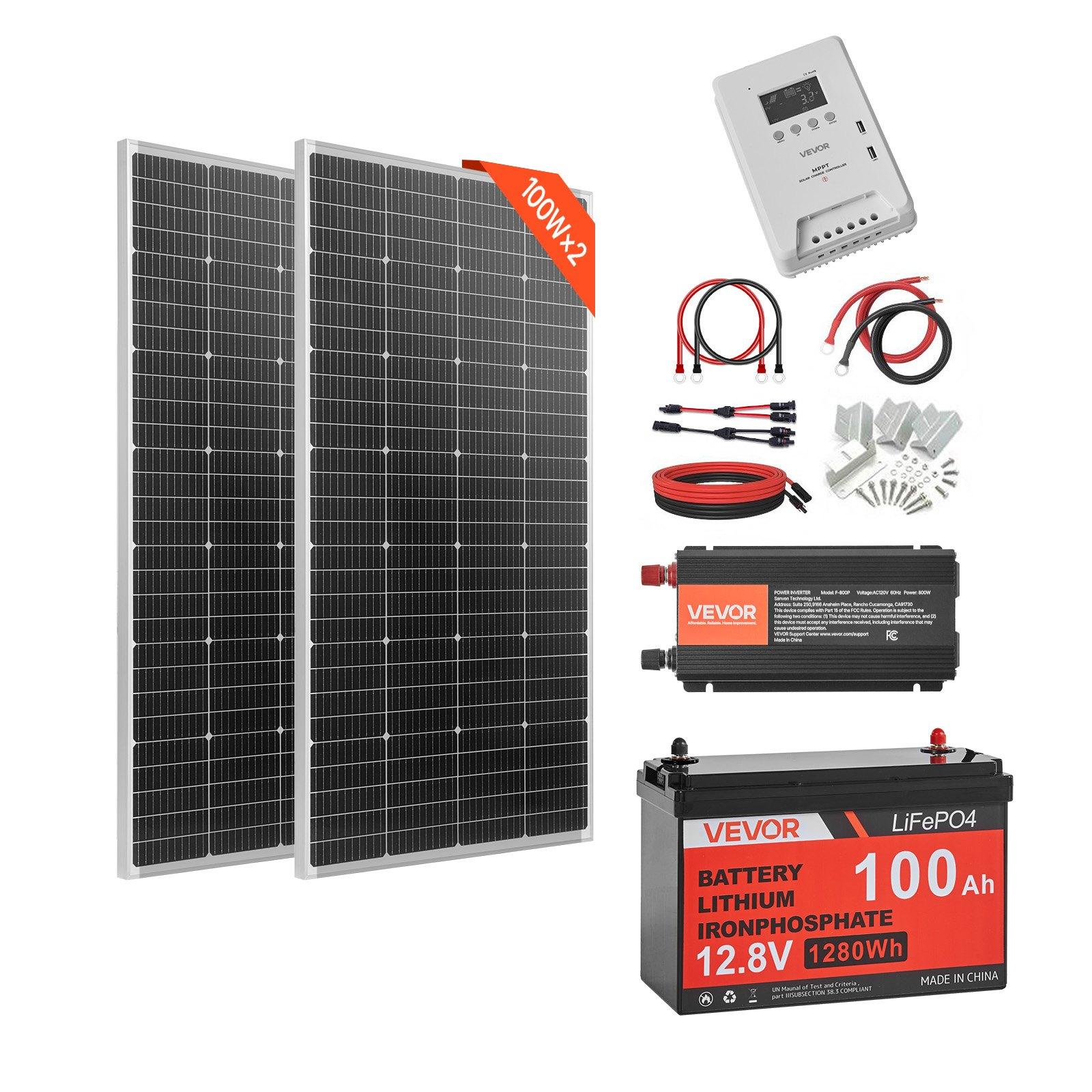 VEVOR 400W 12V Complete Solar Power