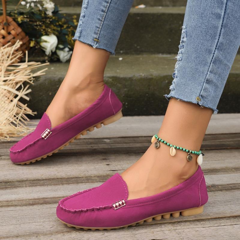 Fashion 2024 Spring and Autumn Women's Casual Flat Loafers Shoes Fashion Non-slip Soft Flat Shoes