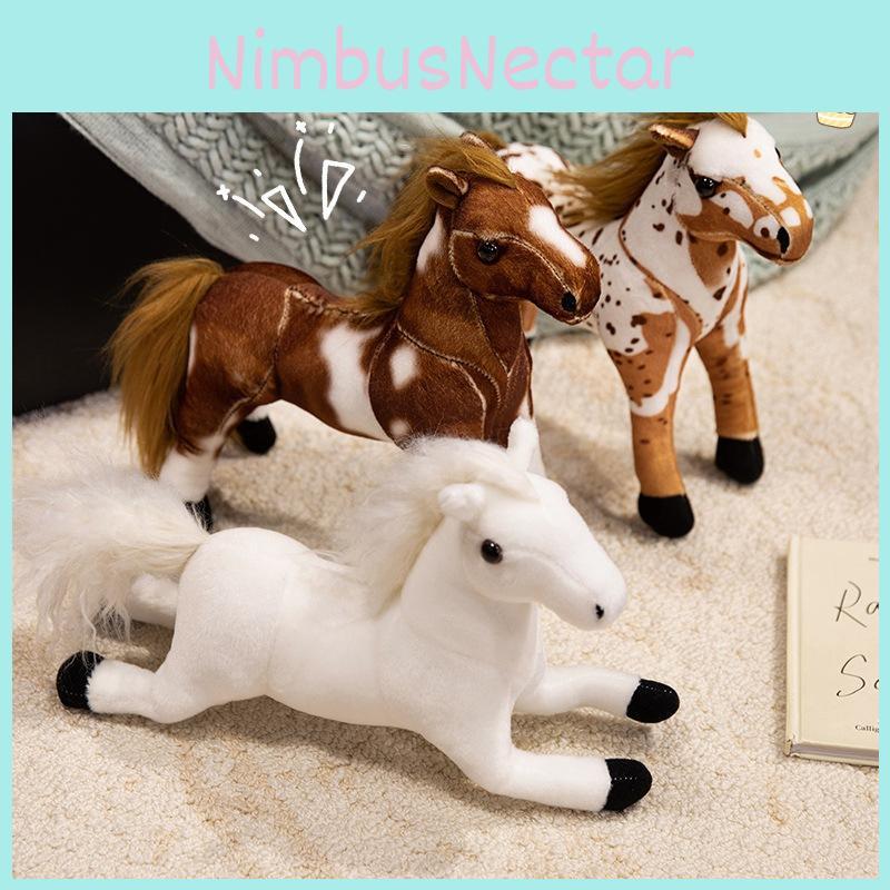 Horse Plush Toy Cartoon Cute Animal Doll Room Decoration Children Gift Holiday
