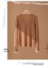 Women's 2026 Autumn/Winter V-Neck Faux Two-Piece 100% Pure Cashmere Sweater - Fashionable Button-Up Base Layer