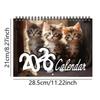 Hanging Loop Cat Calendar Durable Construction Monthly Planner Kitten Wall Calendar  Office Decor