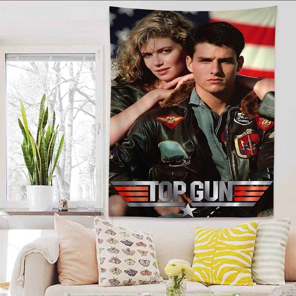 Classic Action Movie TTop GGun Colorful Tapestry Wall Hanging Bohemian Wall Tapestries Mandala Wall Art Decor