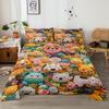 Four-Piece Set Of Animal-Themed Playdough, A Whimsical World Of Animals, Including 1 Bed Sheet, 1 Duvet Cover, And 2 Pillowcases