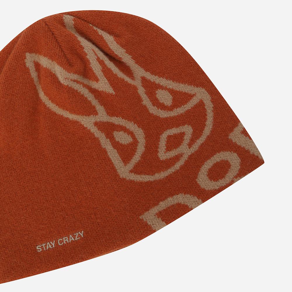 DOD Lambswool Jacquard Beanie (D.Orange)