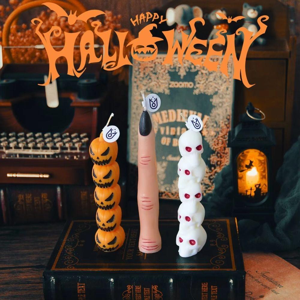 3D Silicone Molds Multi-Style Pillar Candle Molds Shapes Candle Molds  Halloween