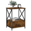VidaXL Table de chevet chêne fumé 50x41x65 cm bois d'ingénierie 826087