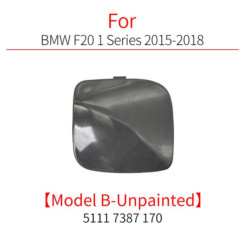 

Car Front Bumper Tow Hook Cover Cap Accessory Black White For BMW 1 Series F20 2012-2018 116 118 120 125 140i 51117292947 Model B Unpainted