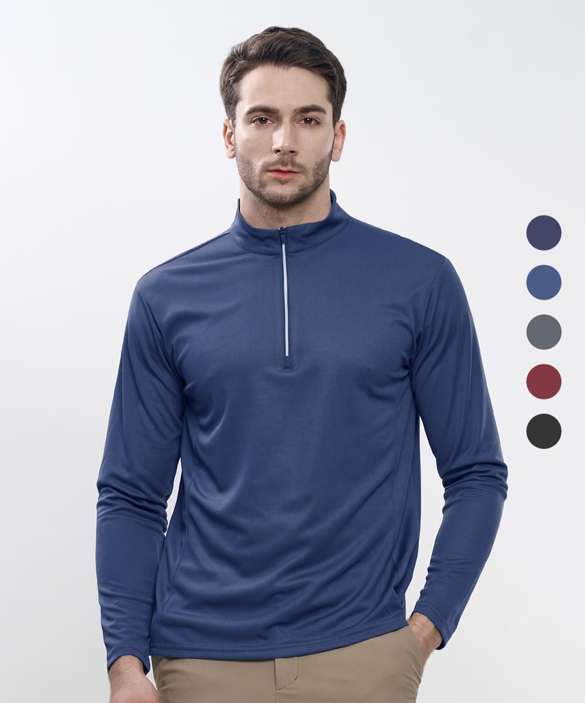 EXTRASPORTY Good Fortune Men'S Long Sleeve Zip-Up T-Shirt 5 Colors (Type A)