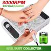 Professional Nail Dust Collector Vacuum Gel Nail Duster with Filter for Nail Art Salon