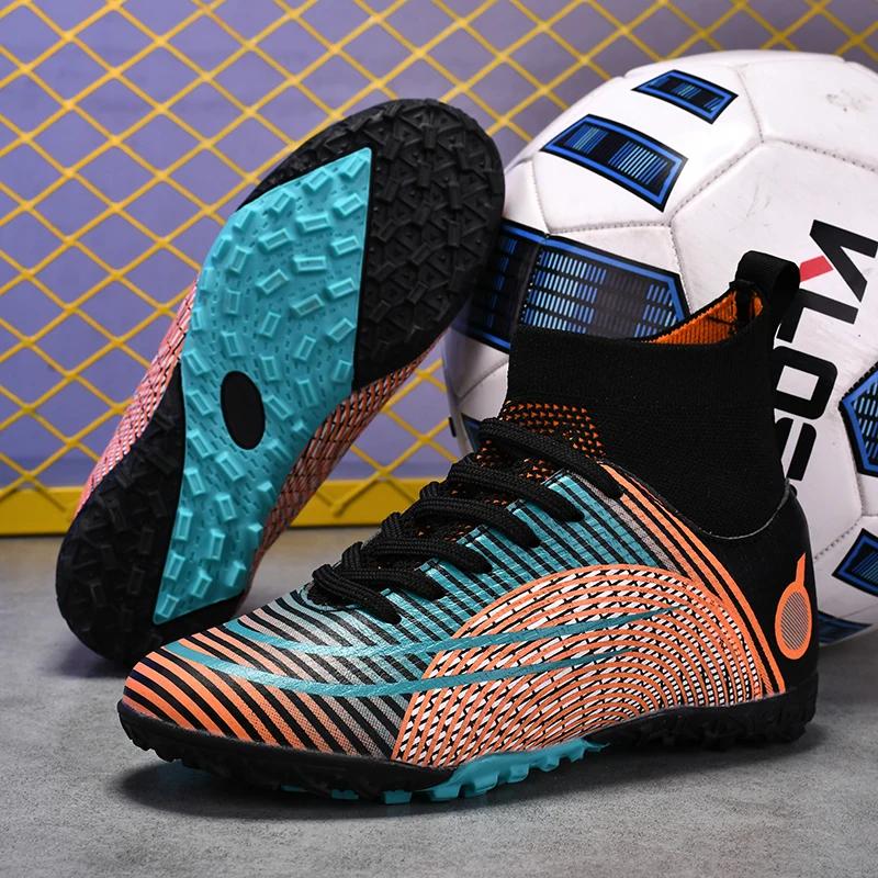 Moda Çocuk Futbol Ayakkabıları Çocuklar için Futsal Suni Çim Salon Futbol Botu Ücretsiz Kargo 2024 Erkek Çocuklar için Halı Saha Futbol Botu