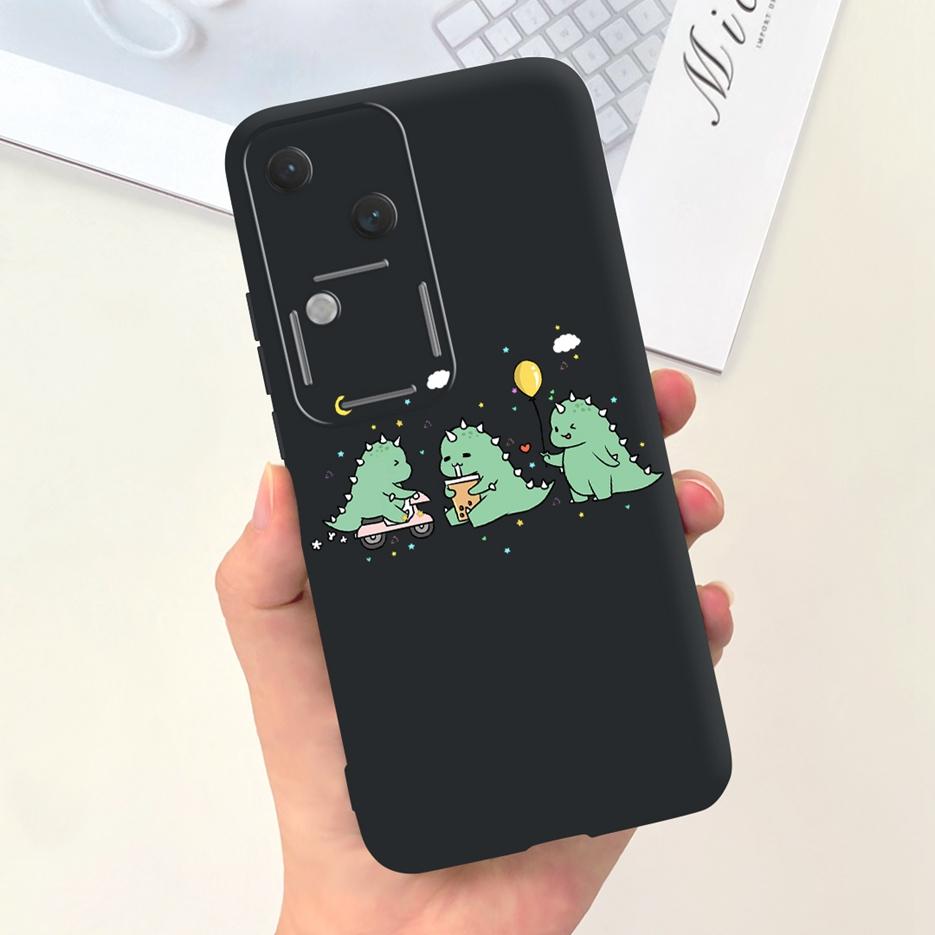 For Vivo V30 Pro Case V2319 Cute Fashion Cartoon Back Cover 6.78'' Soft Silicone Phone Case For Vivo V30 V 30 Pro VivoV30 Bumper