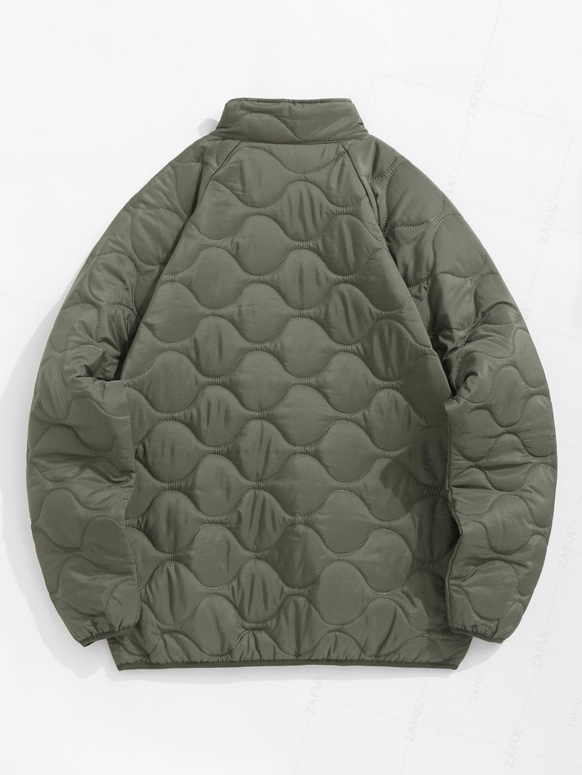 ZAFUL Мужская повседневная куртка с воротником-стойкой и рукавами реглан — фото 3