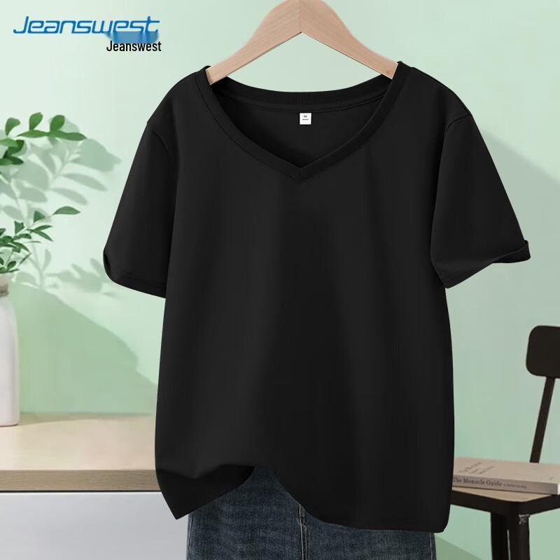 Jeanswest Women's V-Neck Cotton T-Shirt
