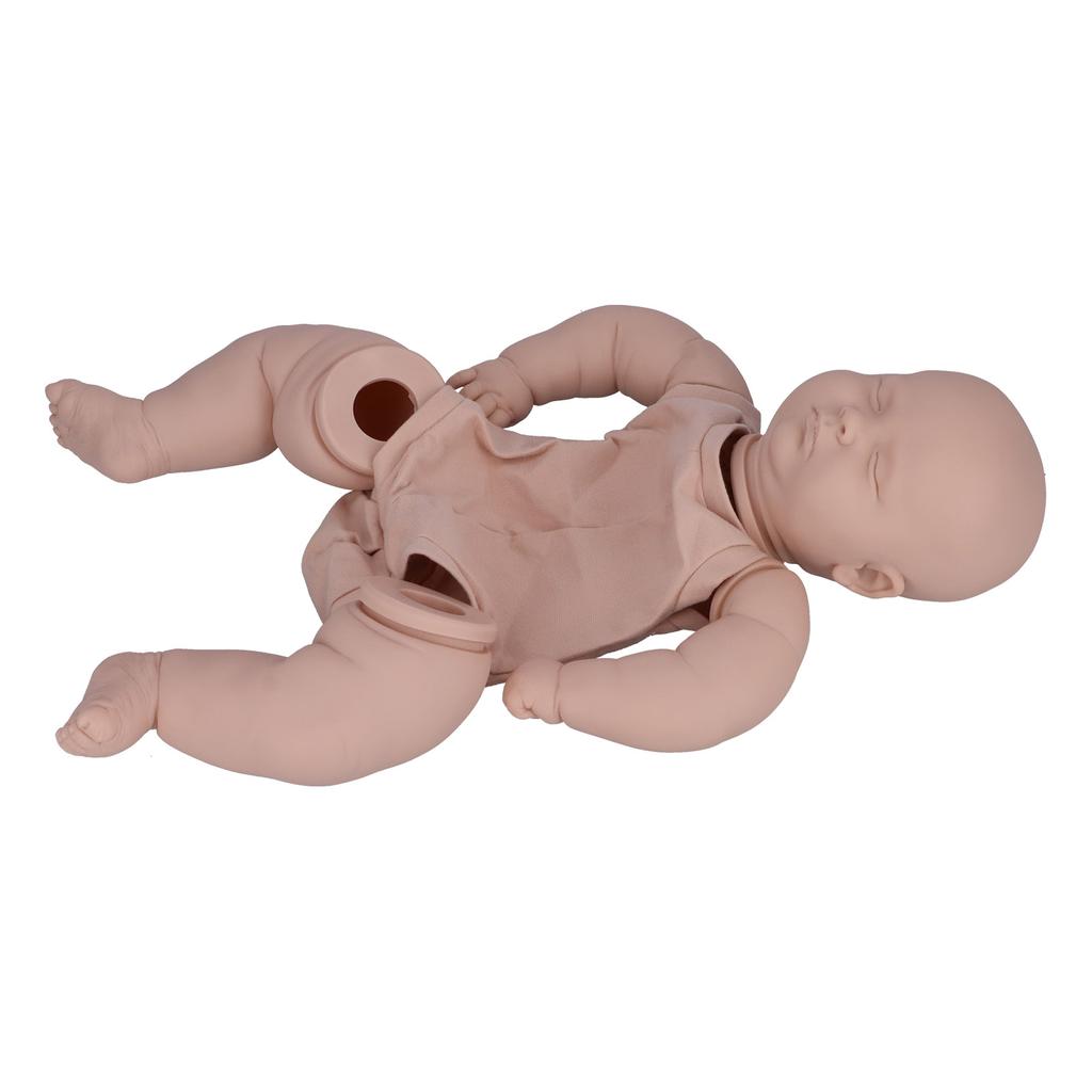 60cm Unpainted Reborn Baby Doll DIY Lifelike Infant Toddler Doll Mold Parts Set Toy